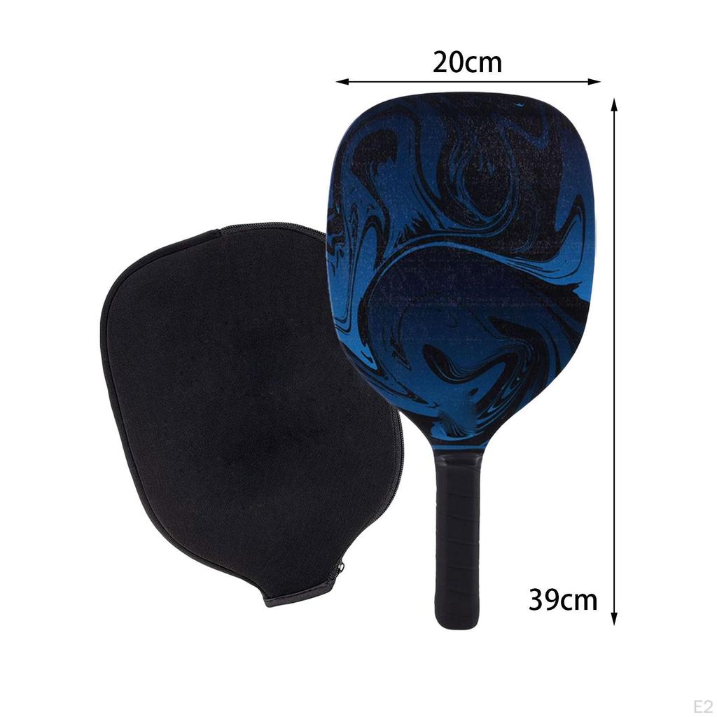 Racquet Long Handle Portable Nonslip Grip with Protective Cover Pickleball Racket for Advanced
