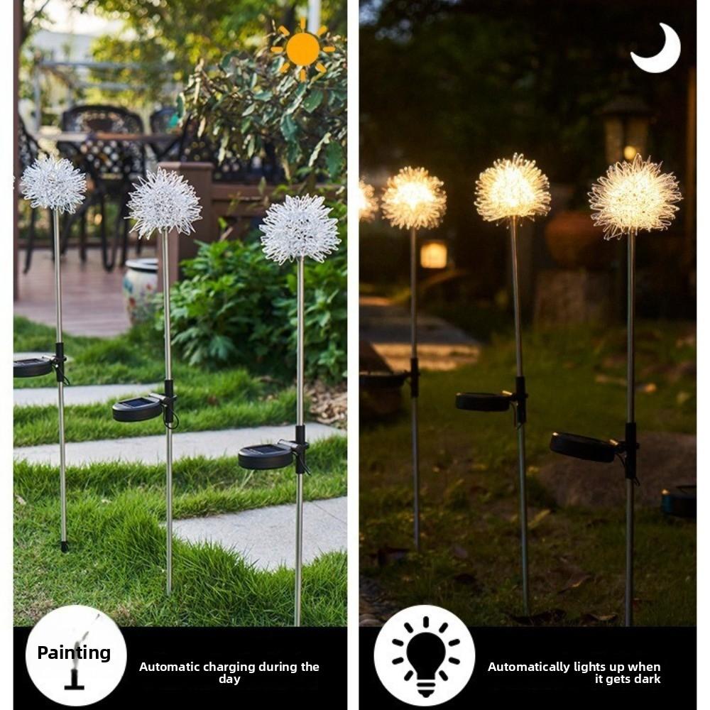 LED Solar Light Outdoor Dandelion Lights Garden Decoration Lamp Garden Lawn Landscape Fairy Lamp Solar Powered Lights