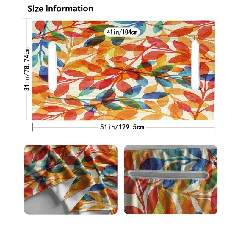 Leaf Pattern Golf Cart Seat Towel Blanket Benches Seat Protector Universal Golf Car Seat Cover Easy Installation