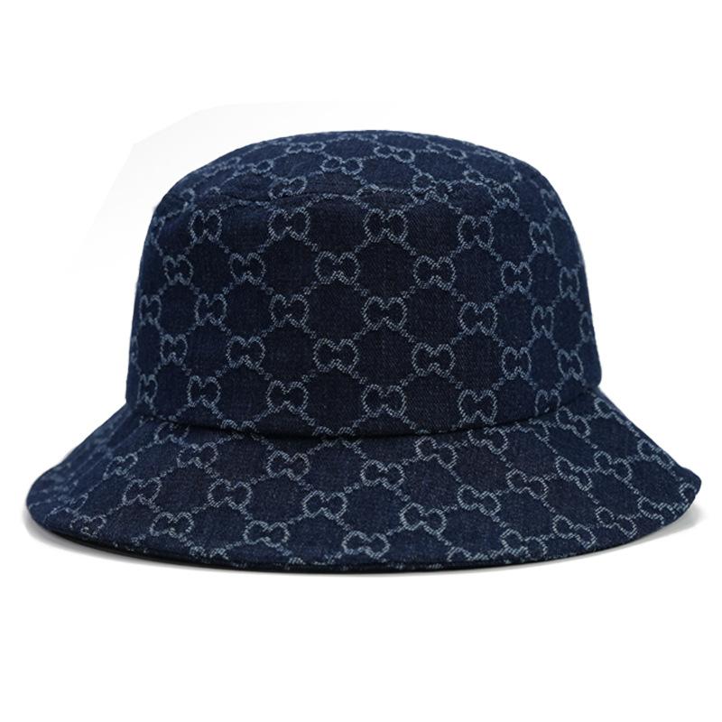 New bucket hat summer big eaves sunshade sunscreen hat, Japanese and Korean version fashion letter men's and women's basin hat