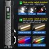 Neueste wiederaufladbare EDC-Taschenlampe mit RGB-Seitenlicht 1600 Lumen Tragbare Taschenlampen USB-C für Outdoor Notfall Arbeit