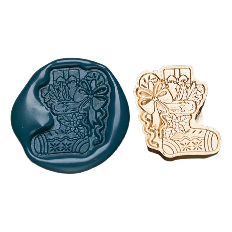 Christmas Seal Stamp Head Replacement, Embossed Seal Stamp Head for Seal Envelope, Invitations Scrapbooking Decoration