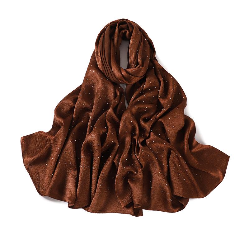 Muslim Chiffon Solid Color Hijab Scarf For Women Hijabs Scarves Squane Head Wrap Jersey Hijabs Islamic Turban Headband Shawl