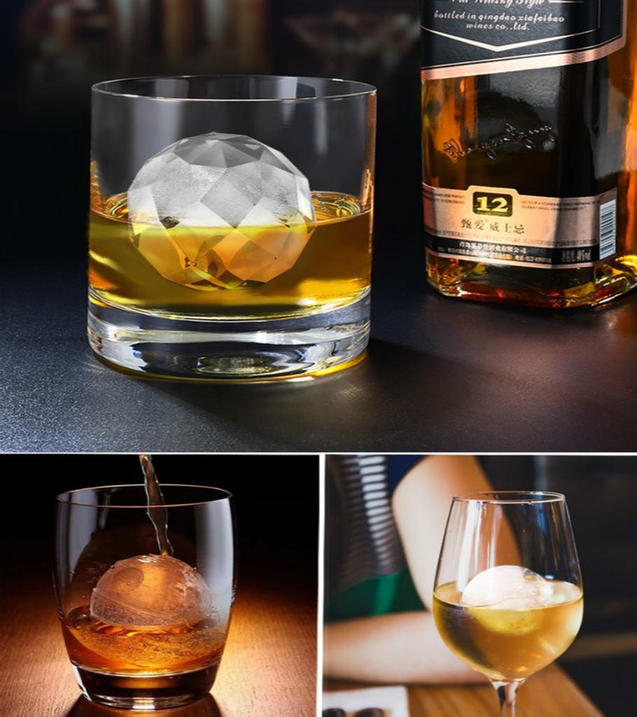 Japonská forma na ledové kostky Výrobník ledových koulí na whisky Nový bezpečný plast 5cm Ledová koule DIY Domácí bar Párty Koktejlové použití Doporučujeme