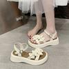 Fashion Women's Sandals Outdoor Flowers Luxury Summer Daily Ladies Shoes 2025 Trend Designer Chic and Elegant Sales Comfort Vintage Shoe