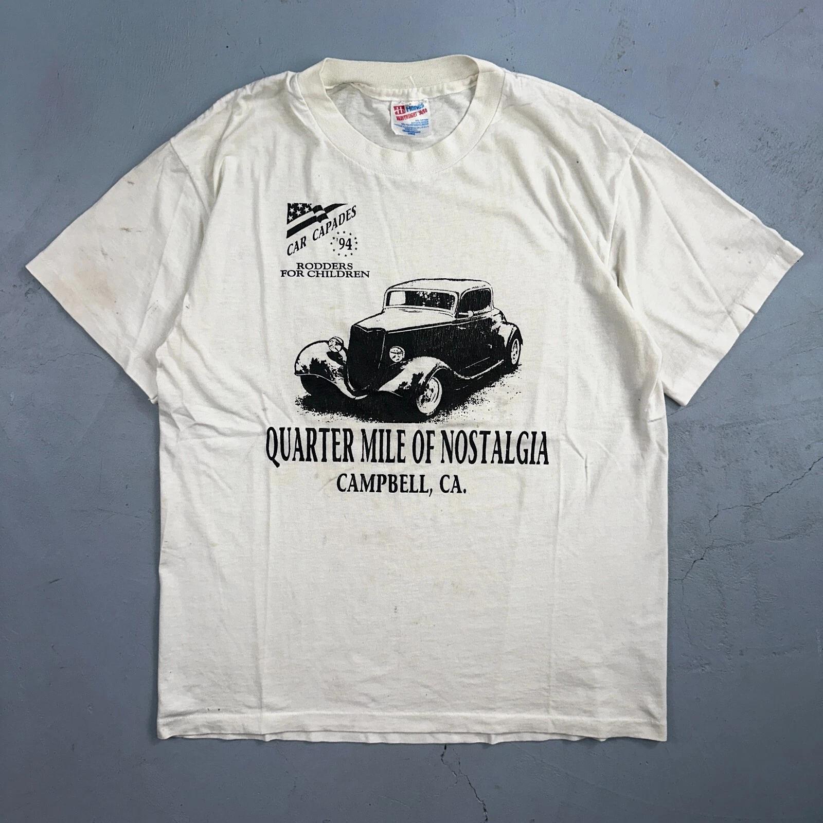 Campbell California Hot Rods 80s Hanes VTG T Shirt Graphic Single Stitch Cars XL
