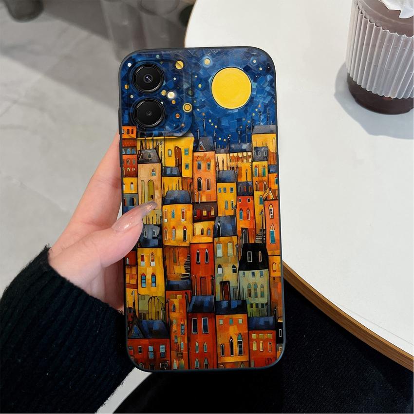 Fashion Case For Samsung A07 M07 F07 A25 A17 M17 F17 M36 F36 M56 S26 Plus Cute Cartoon Star Pattern Soft Liquid Silicone Phone Cover For Samsung Shell
