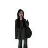 T-shirt a righe da donna di alta qualità con scollo rotondo e maniche lunghe - Vestibilità ampia stile coreano per l'inizio dell'autunno
