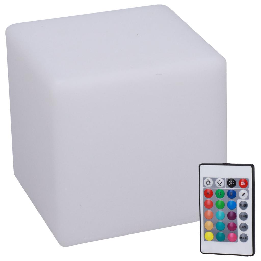 LED Cube Lamp Remote Control RGBW Adjustable 16?Color 4?Mode Durable Night Light for Indoor Home
