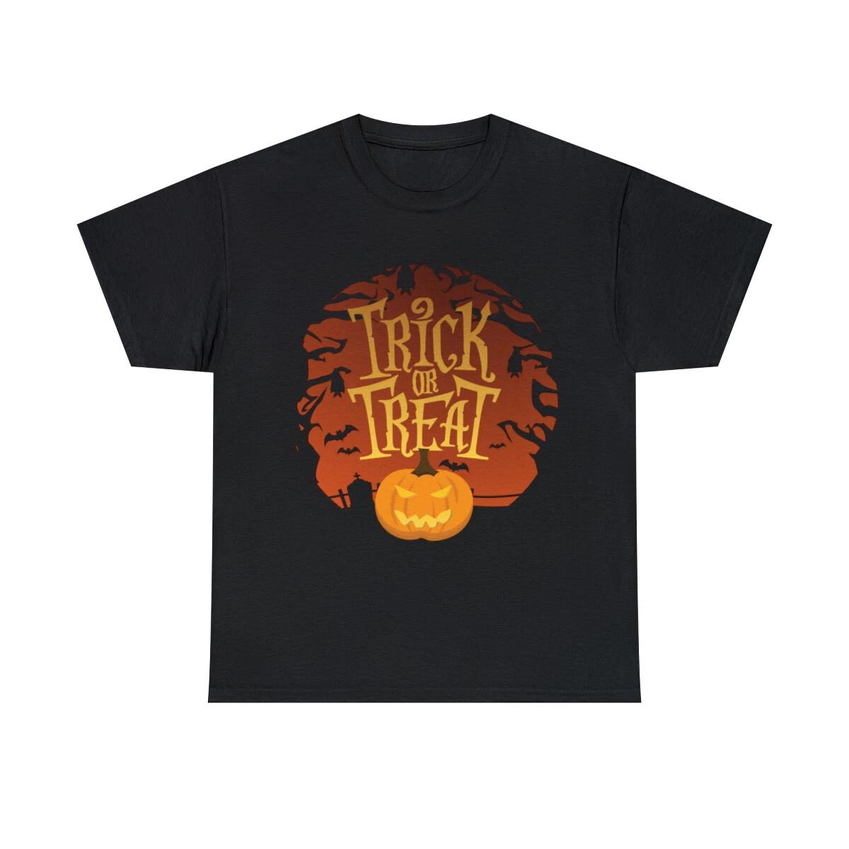 Trick Or Treat Halloween Graphic Tee Shirt, S-5XL XL