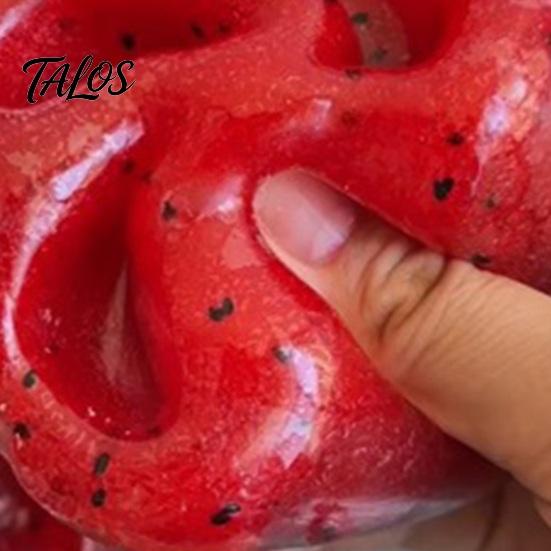 Anxiety Relief Toy 1/2Pcs Shapeable Watermelon Squeeze Toy, Stress Fruit Sensory Moldable Ball Pinch Fidget Home Office Relaxation Tool