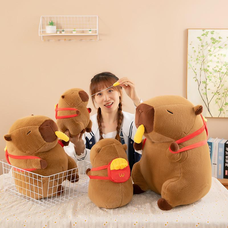 Adorable Capybara Plush Toy Chef Pillow Cute Party Decoration Gift For Kids