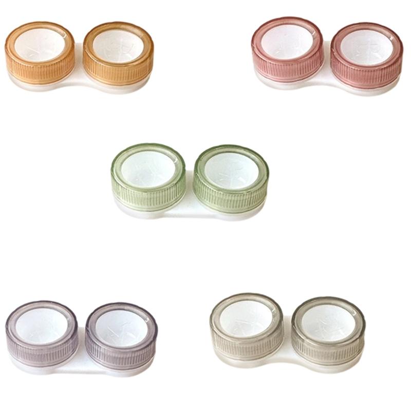 Double Layer Contact Lenses Storage Box With Secure Seal Lightweight ABS Storage Box For Outdoor Travel