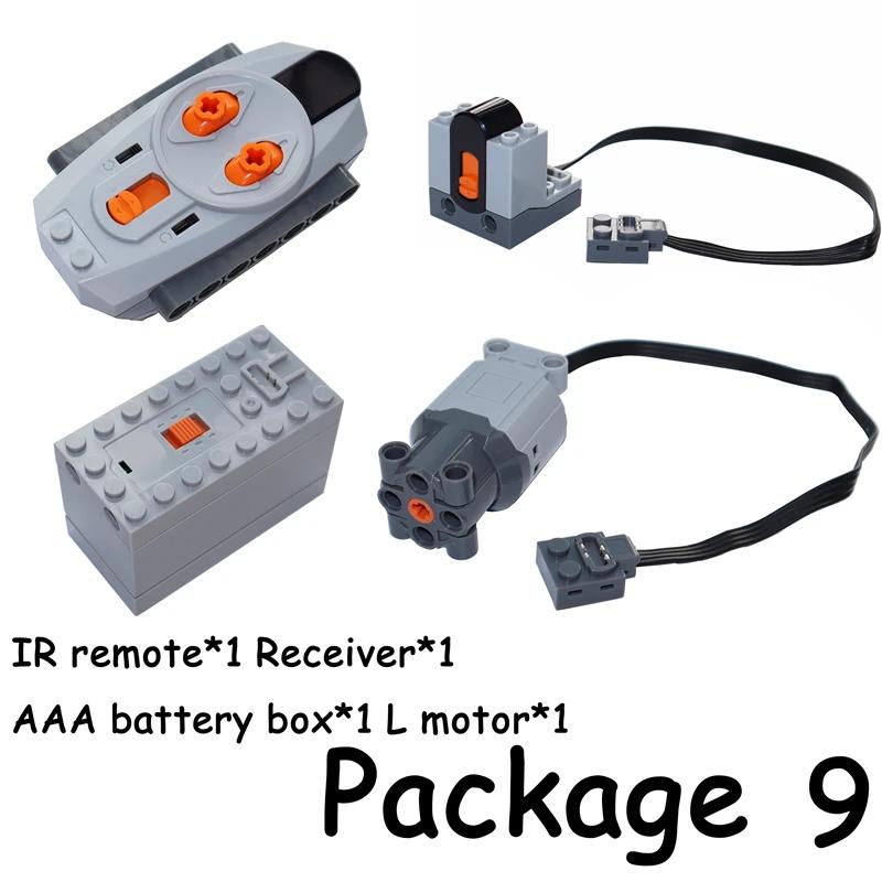 Non-Toxic Motor Set 8293 Pf Model Power Functions Technical Parts Building Blocks Compatible Moc High-Tech Diy Bricks Motor Battery Boxs