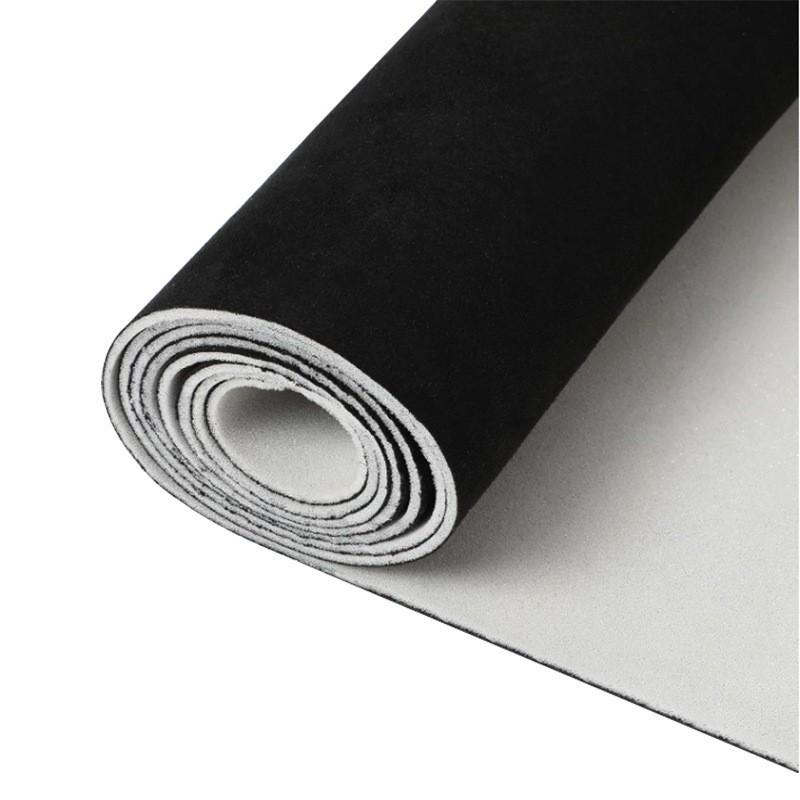 50cm/100cm/200cm*150cm Schwarz Dunkelgrau Farbe Wildleder Samt mit Schwamm Dachstoff Nichtklebend Innenraummodifikationsstoffe