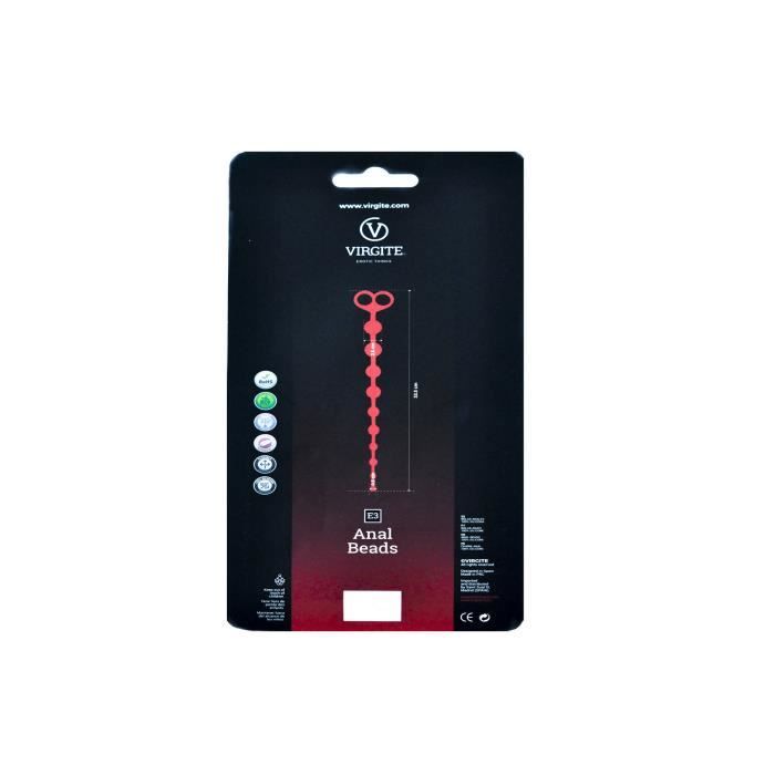 Anal Beads - Virgite - 10 Balls - Purple - Optimal Anal Stimulation