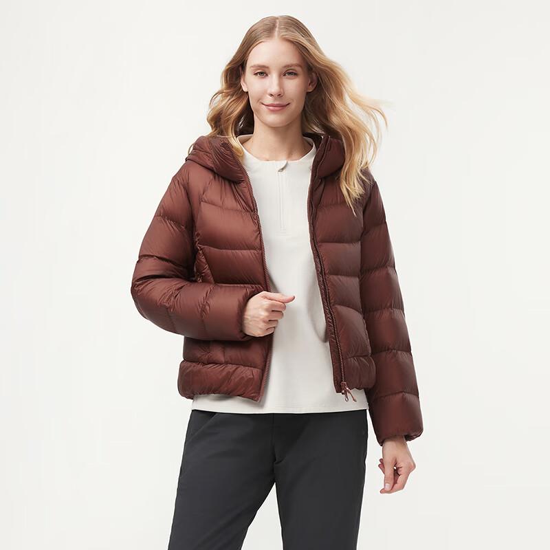 Tanboer Women's Short Hooded Puffer Down Jacket 560376A