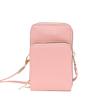Trendy Touchscreen Phone Bag With Carved Pattern And Soft Texture Pu Material