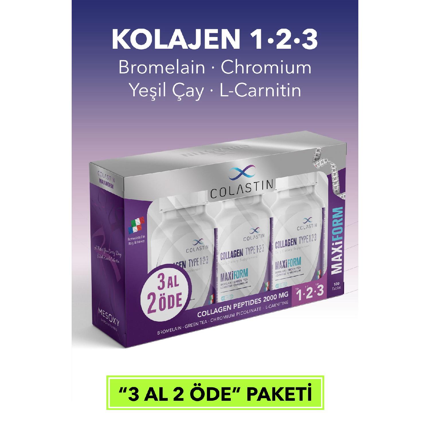 

Maxiform Collagen Type 1 2 3 Beauty And Form Togel | 3 Take 2 Pay | 180 Tablets