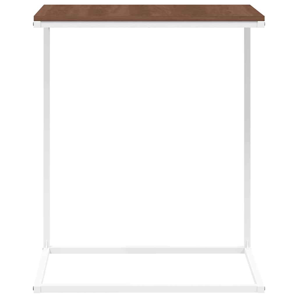 Vidaxl Side Table, White, 55X35X66 Cm, Wood-Based Material