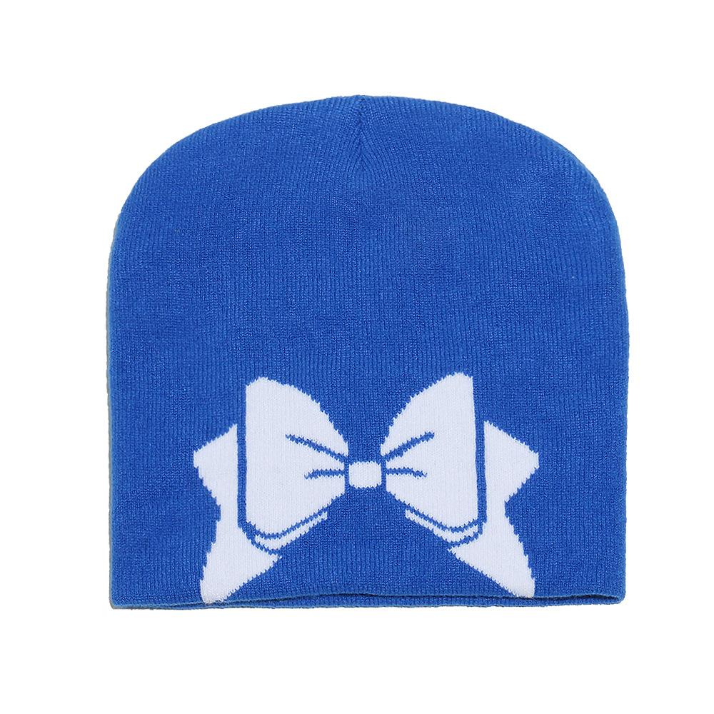 Shein autumn and winter pullover hat fashionable versatile winter hat beanie cap bow knitted hat cold hat women