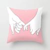 Pink Pattern Pillowcase Office Living Room Home Pillowcase Car Ornaments