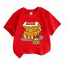 Kids Boys Girls 100% Cotton Crew Neck Short Sleeve T-Shirt,