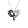 Love Pendant Vintage Gothic Simple Angel Demon Love Pendant Necklace