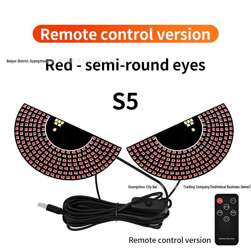 Cross-Border LED Rear Windshield Expression Light with Remote Control