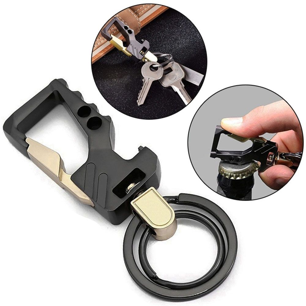 Creative Unique Car Accessories Multi-function Tool Fashion Opener key Chain Car Keychain Key Rings