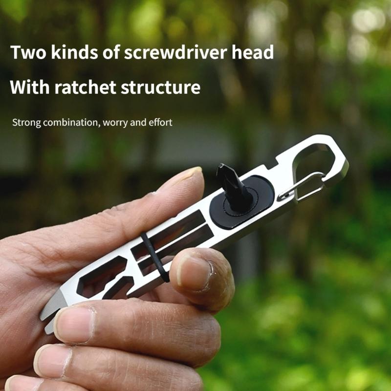 Multitool Steel Keychain Bottle Opener Keychain Clip Key Holder Keychain Clip Key Hook Outdoor Camping Buckle Keychain