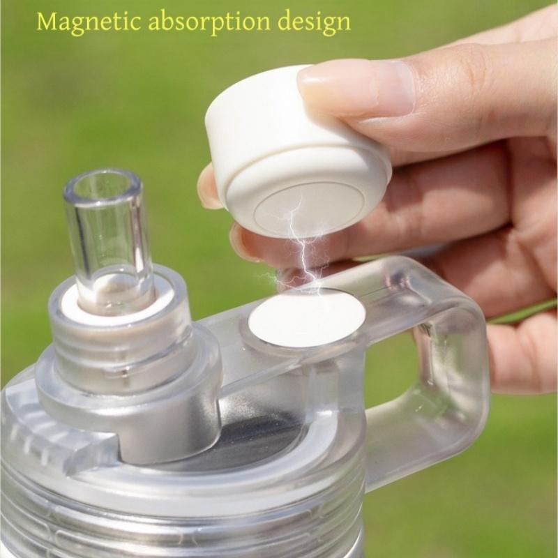 SITARAYURI Insulated Water Bottles with Magnetic Straw Lid Handheld Straw Thermal Cup Leak-proof Outdoor Sports Travel Car Cups