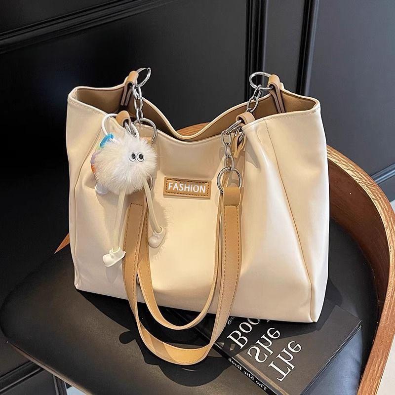 Large Capacity New Versatile Single Shoulder College Student Commuting Leisure Niche Fashion Going Out Tote Bag