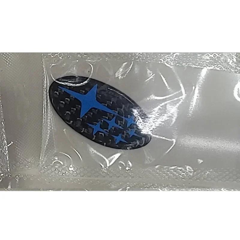 Carbon Fiber Car Steering Wheel Logo Emblem Badge Stickers for Subaru Forester Outback Impreza Legacy STI WRX BRZ Tribeca Ascent Z15