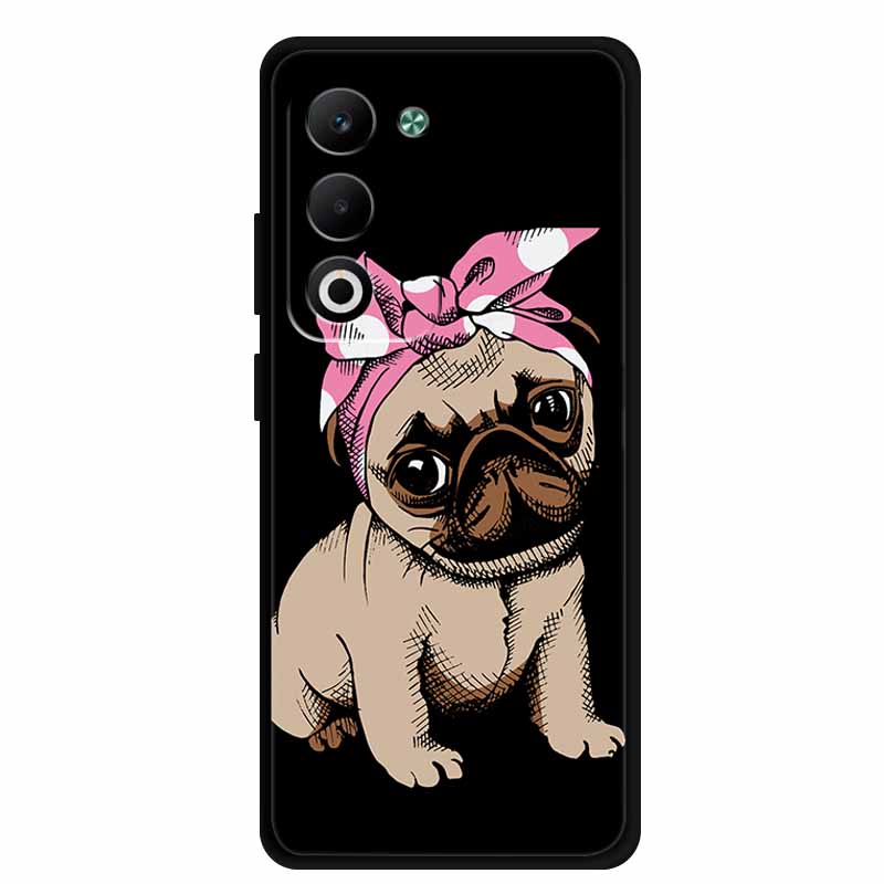 Coque For OPPO A5m A5i Pro Case Cartoon Cat Black Silicone TPU Soft Phone Case For OPPO A5 5G 4G Global Back Cover Case Funda