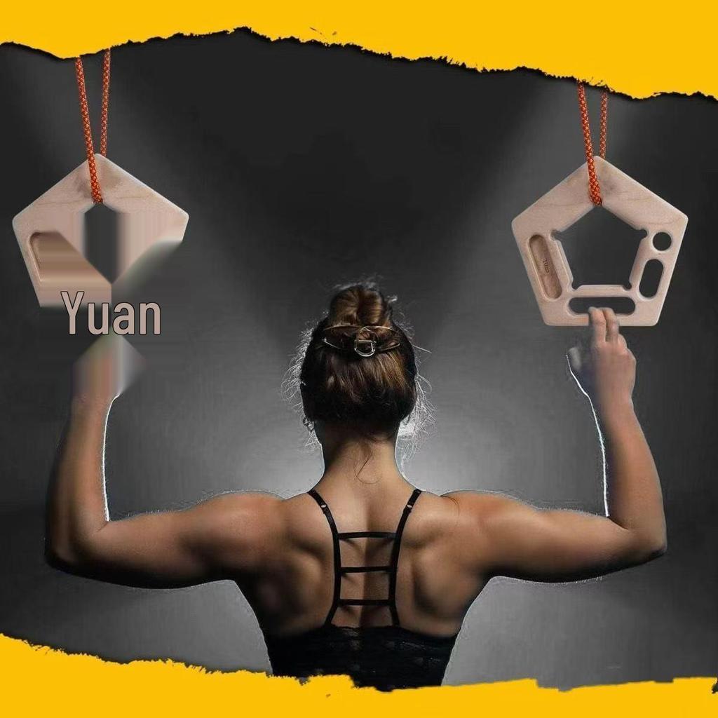 Wooden Climbing Holds & Finger Strength Board for Indoor/Outdoor Training