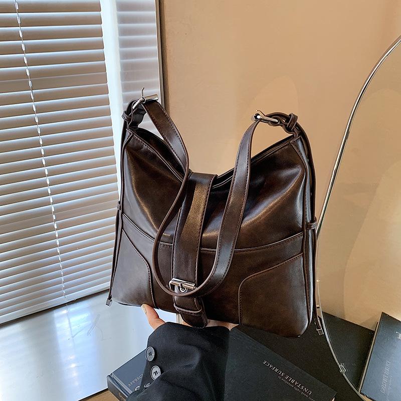 

Модна жіноча сумка-відро в стилі ретро, ​​модна універсальна сумка через плече 2024 року, жіноча сумка великої місткості для приміських поїздок