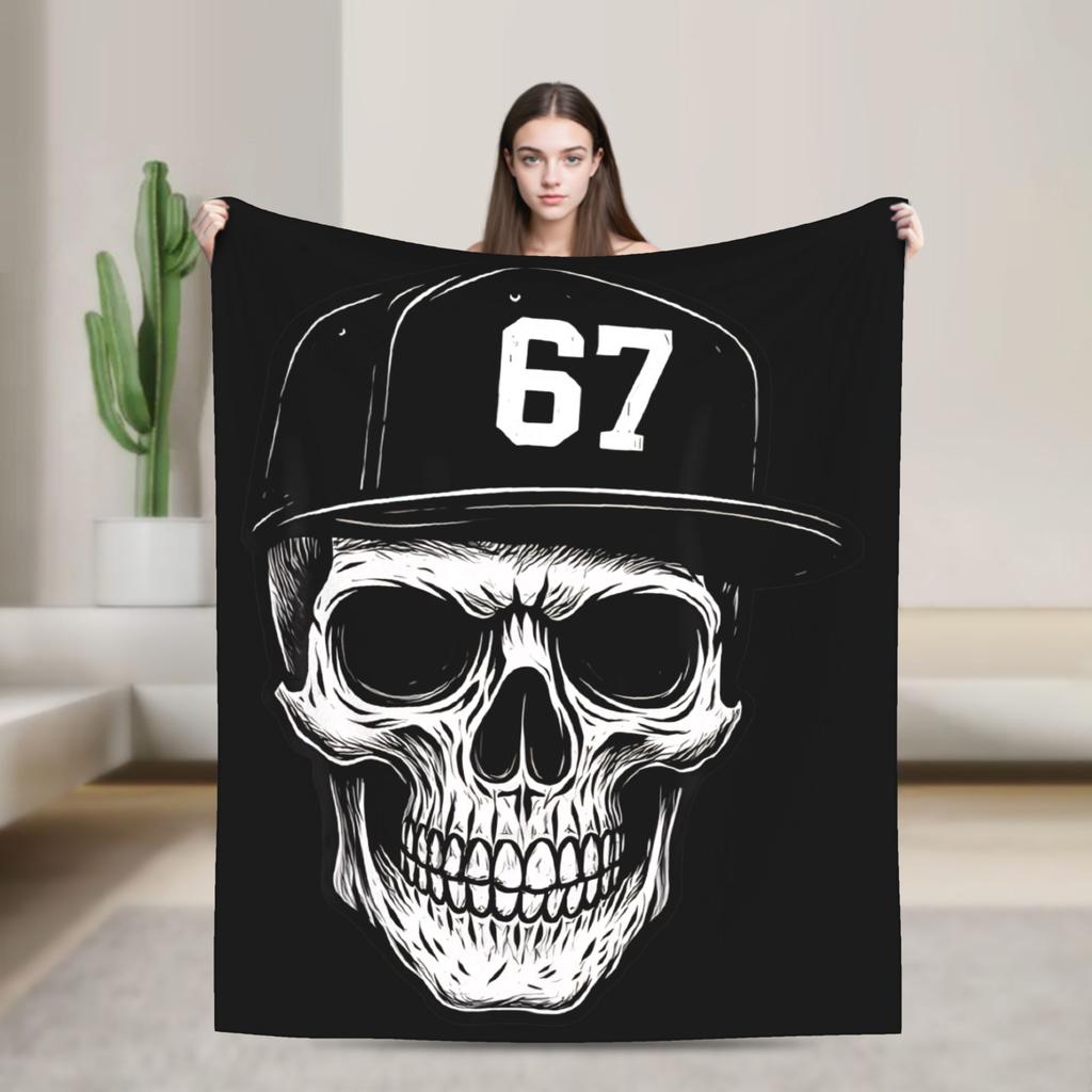 67 Six Seven Meme Mom 67 Meme Plush Blanket Kids Adult  Flannel Throw Blanket For Couch Bed Super Warm Bedspread Gift Idea