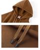 Unisex Retro Japanese Earth-Tone Fleece-Lined Heavyweight Hoodie