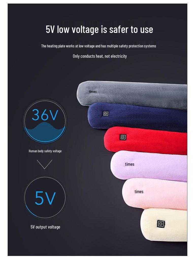 USB Heated Scarf for Men and Women - Warm Neck Protection with Intelligent Heating & Hot Compress for Winter