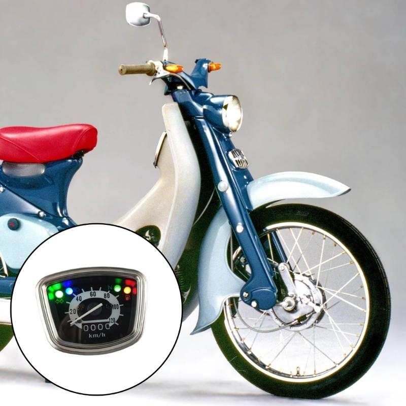 Compact Mini Motorcycle Dashboard Odometer Gauge Instrument For C100 C102 C105 C105t Cm91 With Bright LED Backlight