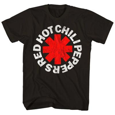 Red Hot Chili Peppers Klassisk Asterisk Herr T-shirt Musik Klassisk Band T-shirt Svart