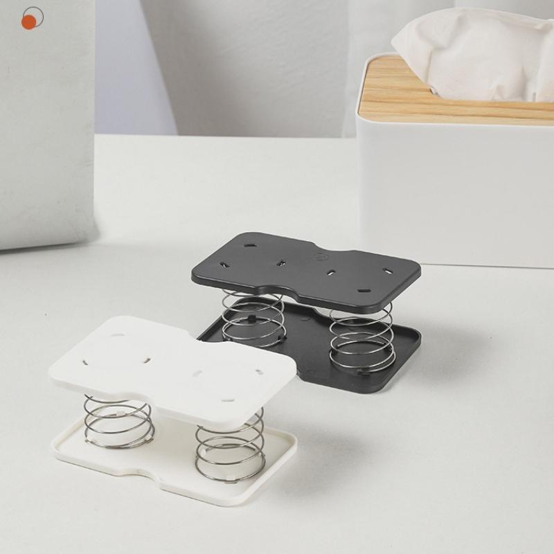 Tissue Box Tissue Dispenser Spring Automatic Lift Spring Loaded Tissue Box Office Home Kitchen Toilet Bracket Kitchen Organizer