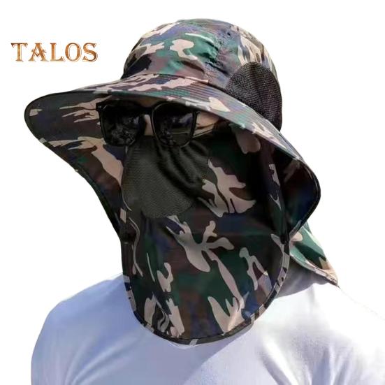 

Сонцезахисний капелюх для вулиці з кришкою для обличчя та шиї та з порожнистою сіткою з великими полями, захист від УФ-променів Дорожня шапка для риболовлі на відкритому повітрі армія зелений колір