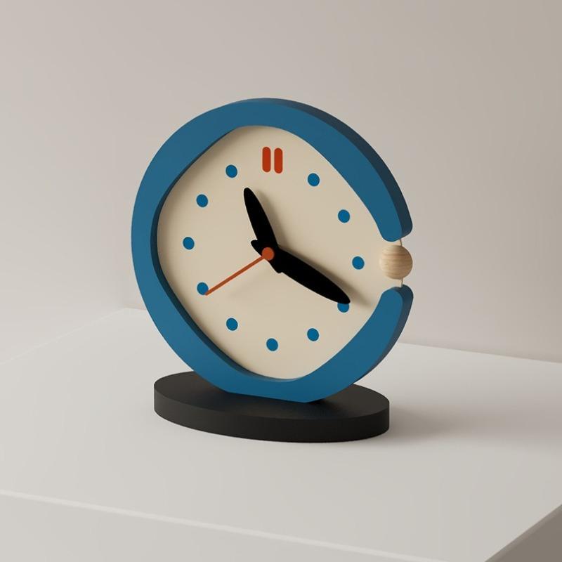 Retro Table Clock Living Room Desk Clocks Decorative Luxury Tabletop Watch Aesthetic Bedroom Desktop Watches Tables Decorations