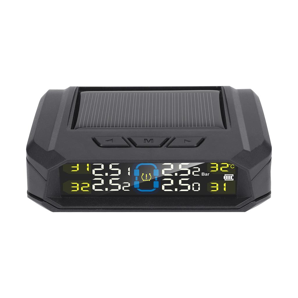 Tire Pressure Monitoring System, Wireless Solar Tire Pressure Monitor System with LCD Display, 6