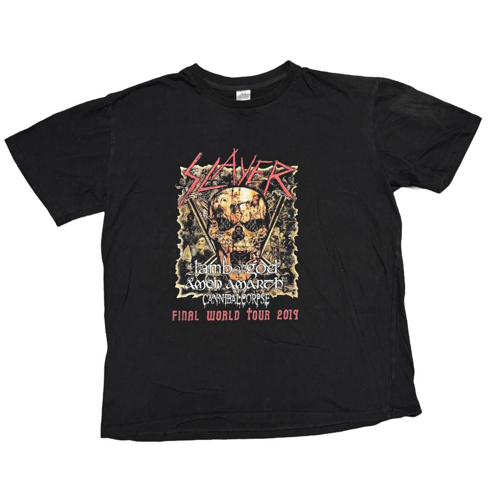 

Slayer Shirt Large Black Tour Concert Metal Band Tee Cannibal Corpse Lamb Of God Unisex T-Shirt XXXL