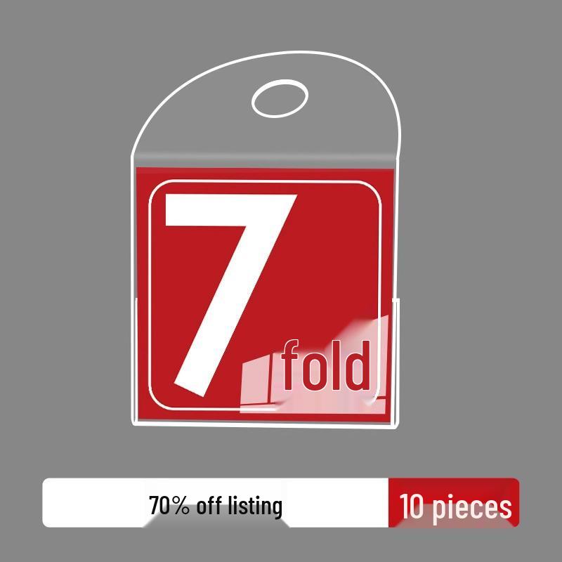 Promotional Clothing Store Hang Tag: Price, Discount, Recommended Label for Shelf Display