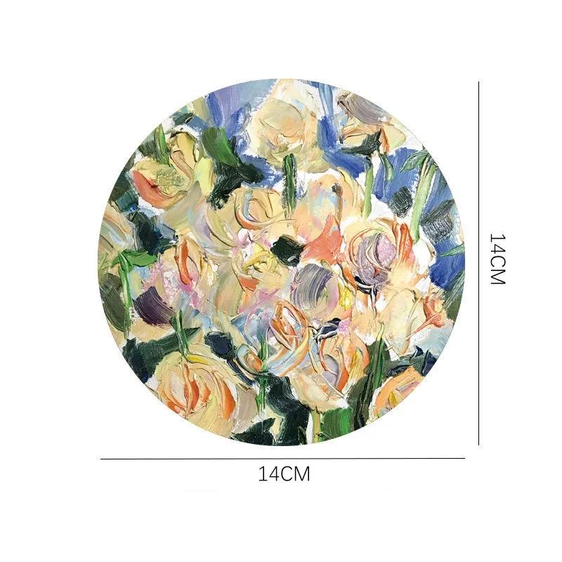 

Подставки под цветы Круглые коврики для стола Креативные водонепроницаемые высокотемпературные теплоизоляционные масляные подставки для столовых приборов Ювелирные изделия Pography