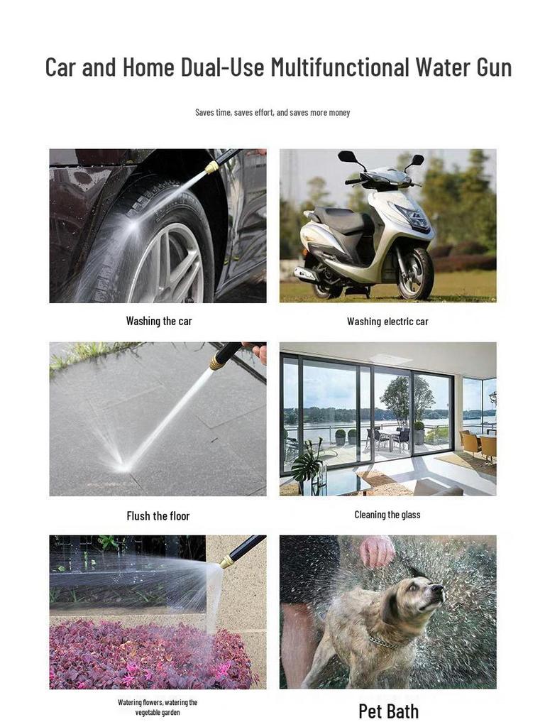 High-Pressure Garden & Car Wash Water Spray Nozzle Set